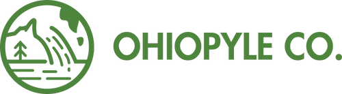 Ohiopyle Co. logo featuring Ohiopyle Falls in Ohiopyle State Park