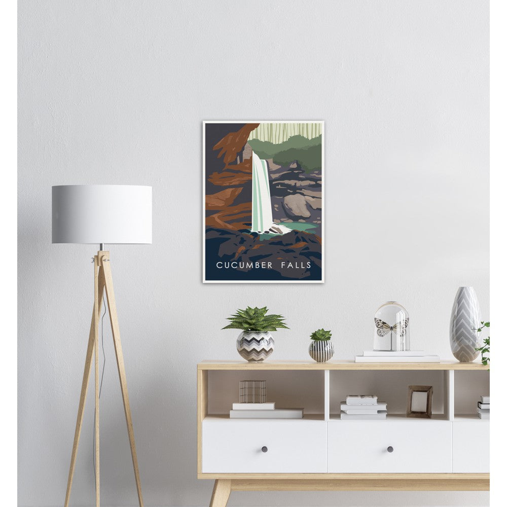 Cucumber Falls, Ohiopyle State Park Poster 18"x24"