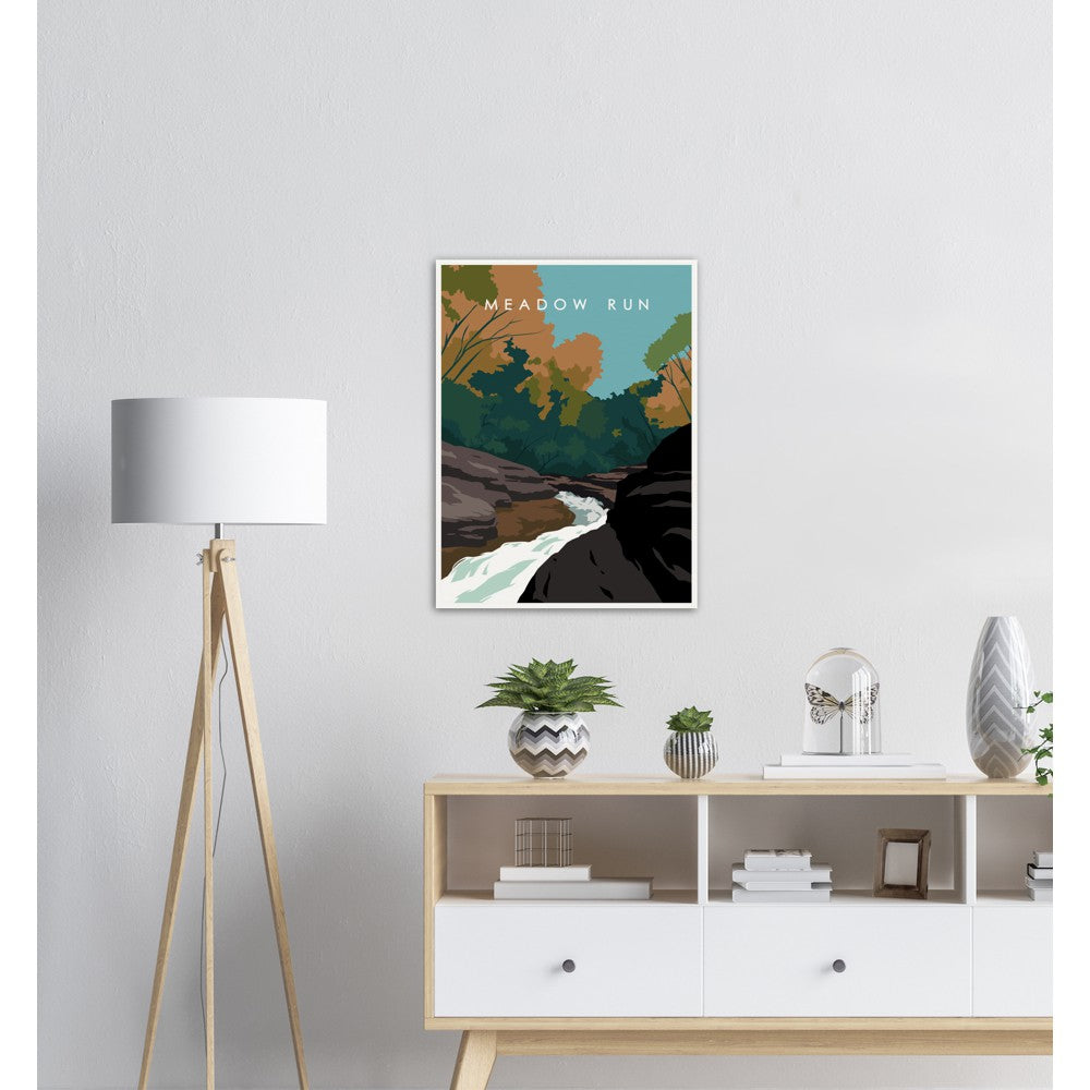 Meadow Run Ohiopyle State Park Poster 18x24"