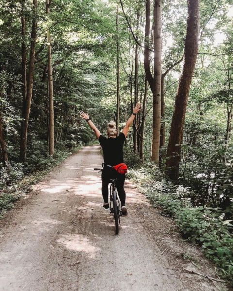 Biking on the Great Allegheny Passage trail