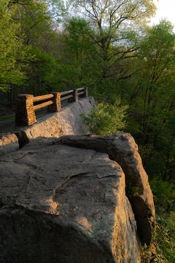 Baughman Rock Overlook during sunset