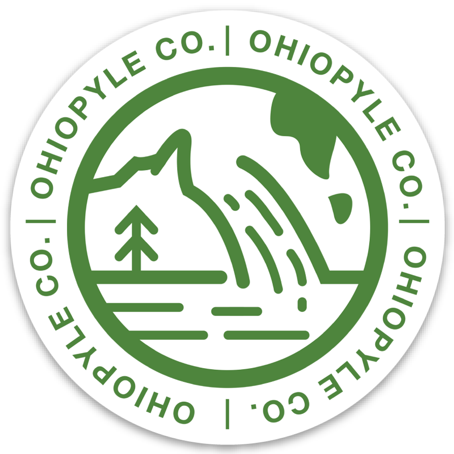 Ohiopyle Co. Sticker featuring Ohiopyle Falls