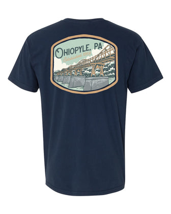 A t-shirt of the Ohiopyle Low Bridge