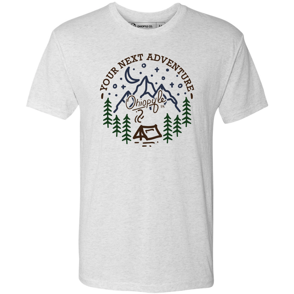 Ohiopyle State Park t-shirt in a white heather triblend color